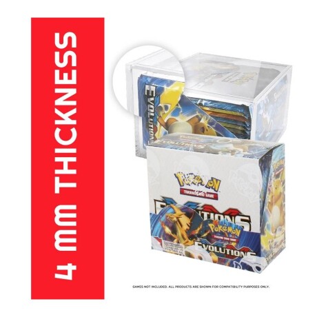Protector Acrilico Trasparente Para Cajas De Sobres Pokemon *No incluye caja de sobres* Protector Acrilico Trasparente Para Cajas De Sobres Pokemon *No incluye caja de sobres*