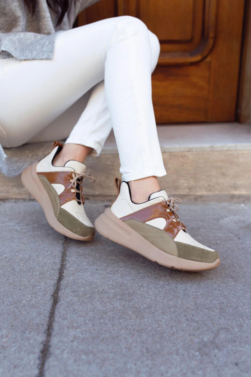 DEPORTIVO IVY Natural con Verde