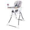 Silla de Bebe para Comer Carestino Río Ajustable Gris
