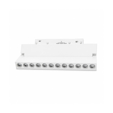 Spot Led rect p/riel magnético bco 12W 3tonos 24° ZU0551X