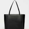 Shopper Vera en cuero graneado Negro