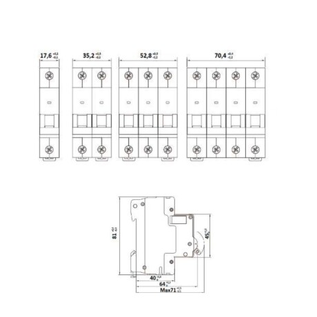 LLAVE TÉRMICA BIPOLAR 10A SELTIR LLAVE TÉRMICA BIPOLAR 10A SELTIR