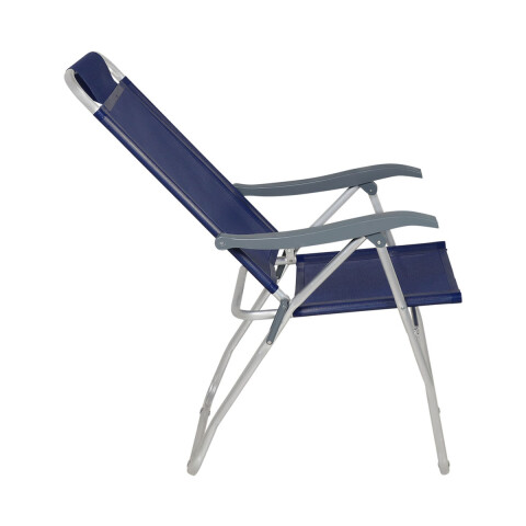 Silla Plegable de Aluminio 4 Posición AZUL