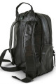 Mochila de cuero urbana Negro