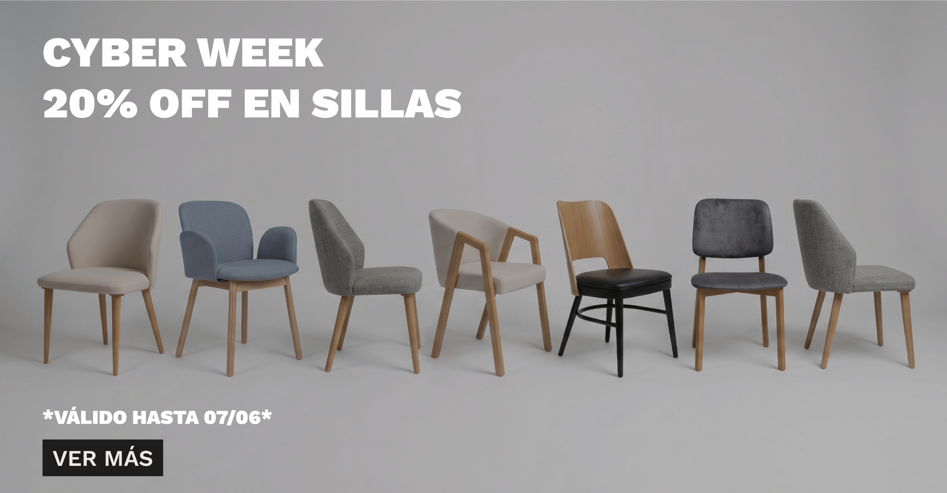 CYBER WEEK SILLAS 20% OFF
