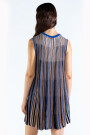 STRIPED TEE KNIT DRESS Blue