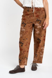 Jean Baggy Barrel Print Print