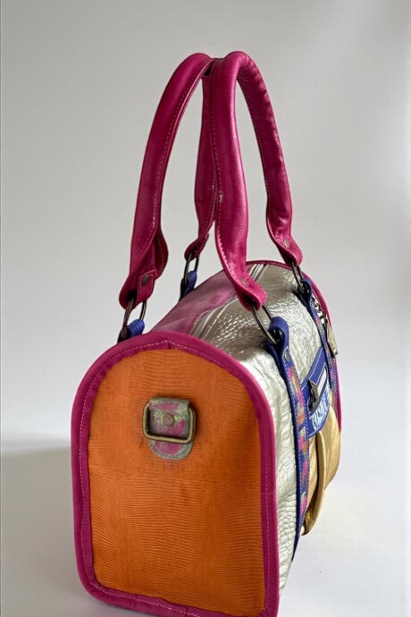 Cartera De Cuero INEA Dorada Multicolor Cartera De Cuero INEA Dorada Multicolor