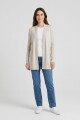 Cardigan largo sin botones BEIGE