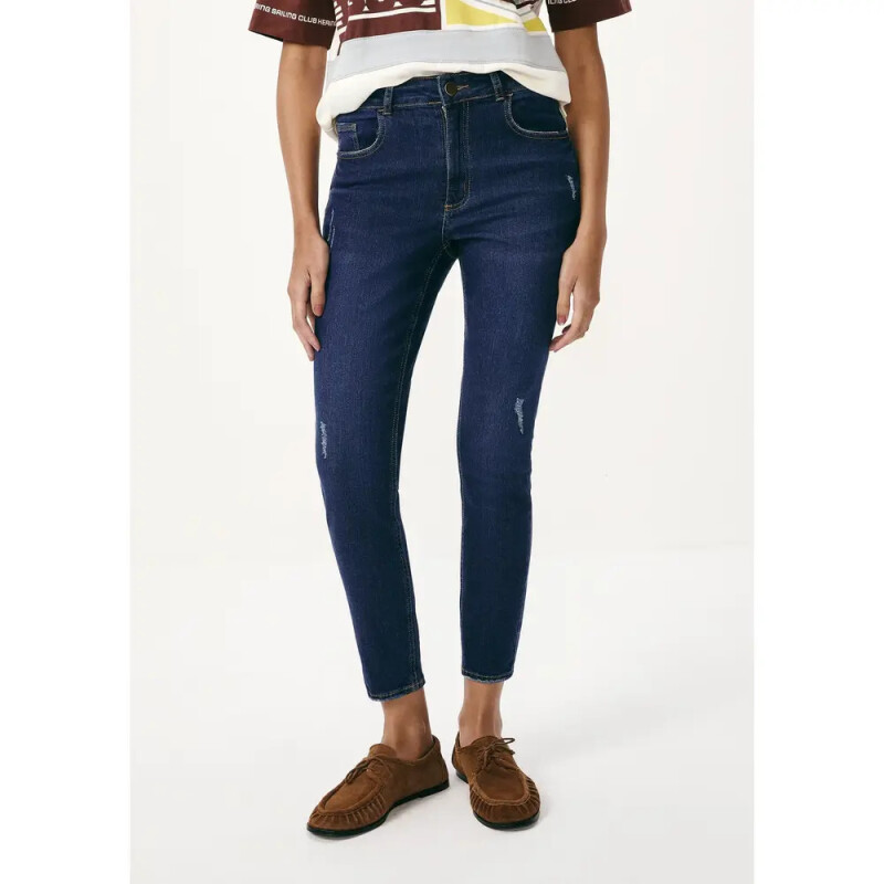 CALCA SKINNY FEM AZUL ESCURO