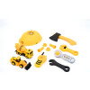 Set de construcción con casco, herramientas y vehículos Set de construcción con casco, herramientas y vehículos