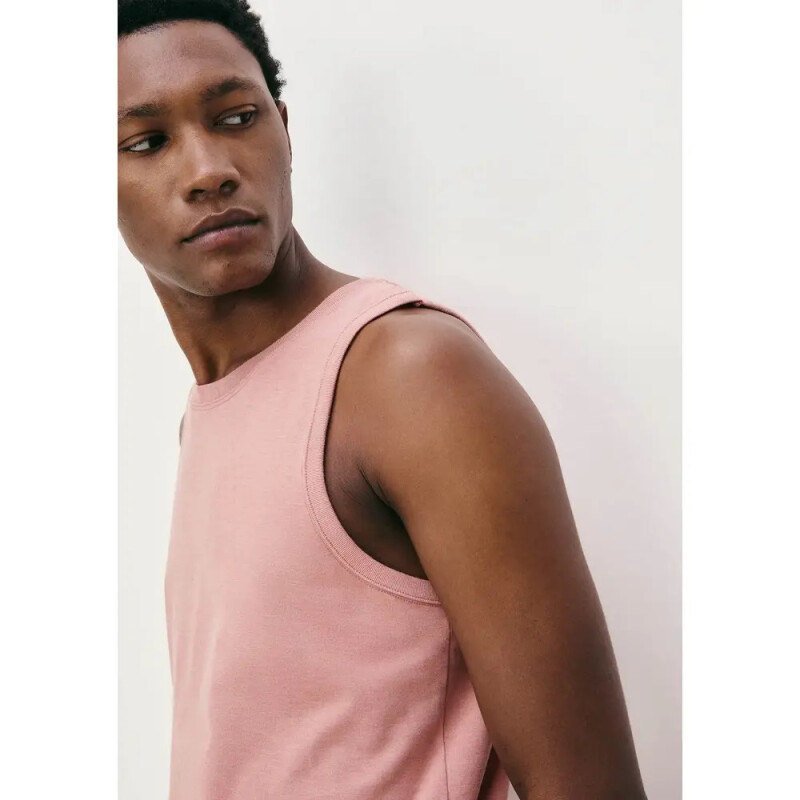 CAMISETA REGATA MASC ROSA MESCLA