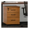Cajonera con Llave de Madera Melaminico x3 cajones Marron