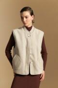 CHALECO CARMENE Beige Melange