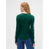 V-LS OPP WAFFLE TEE EVERGREEN GLAMOUR