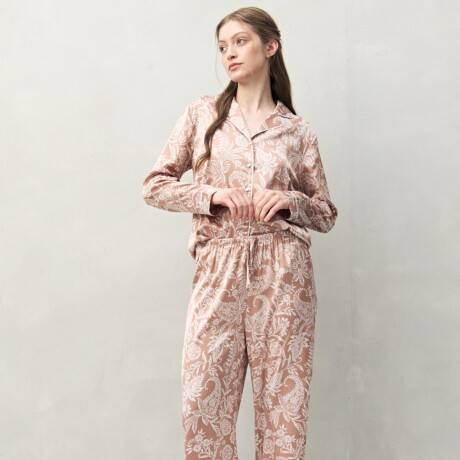 PANTALÓN LAVANDA PRINTED Tostado