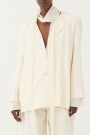 BLAZER CON ABERTURA Crema