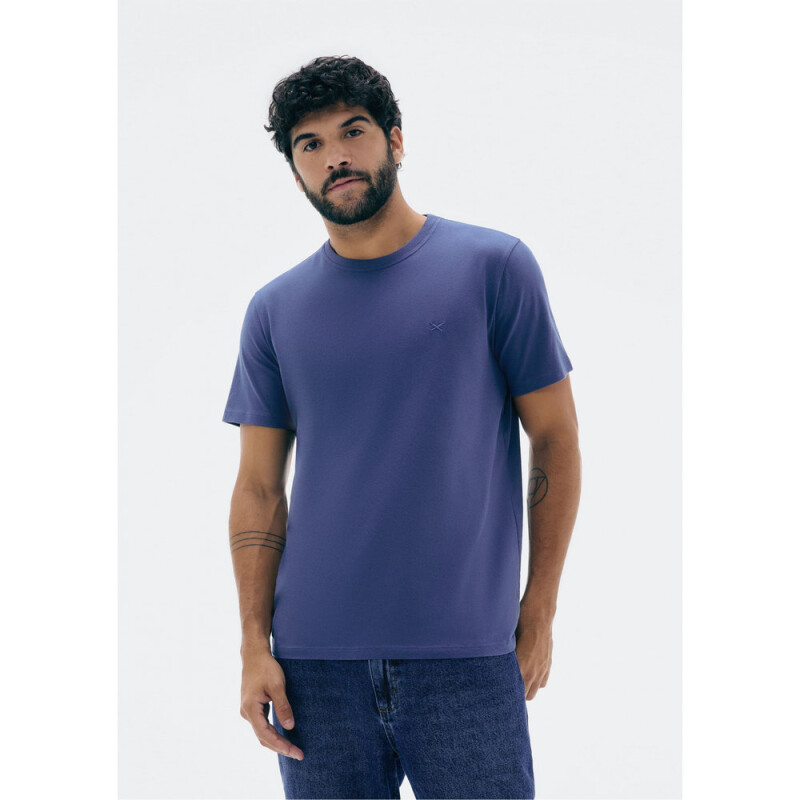 CAMISETA MM MASC AZUL MEDIO