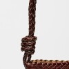 Bandolera Ipanema en cuero curtido natural Chocolate