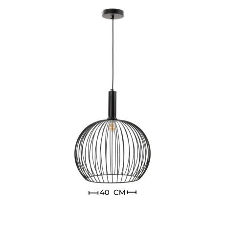 LUMINARIA COLGANTE TERNI Luminaria Colgante Terni Negra