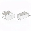 MESA CENTRO CON PUFF AF 100X50 (CD) Unica