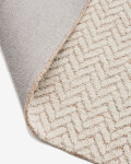 Alfombra Calira de lana jacquard trenzado beige 300 x 200 cm Alfombra Calira de lana jacquard trenzado beige 300 x 200 cm