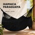 Hamaca Paraguaya Silla Colgante Reforzada Jardín Bolso Color Negro