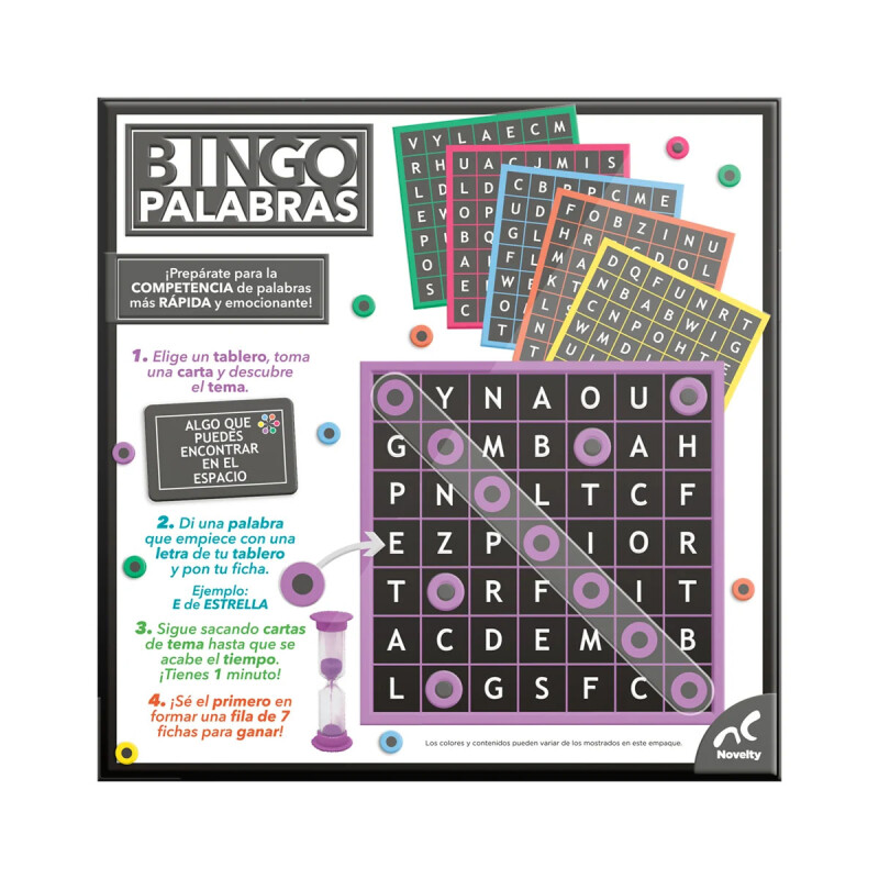 Bingo Palabras Juego de Mesa Bingo Palabras Juego de Mesa