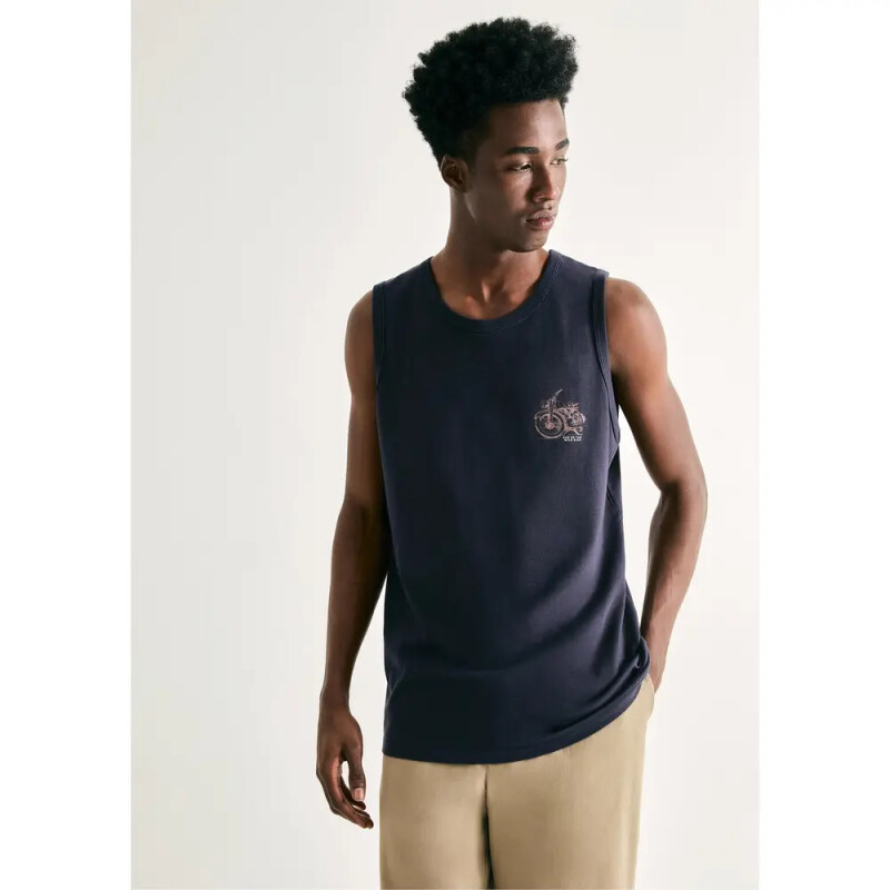 CAMISETA REGATA MASC AZUL ESCURO