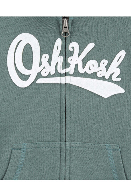 Campera de algodón, con capucha y logo. Talles 2-5T Sin color