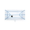 Baño Stokke Flexibath XL Plegable Transparente y Celeste