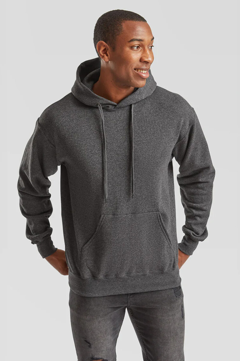 Buzo deportivo clásico con capucha Gris melange oscuro