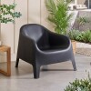 Sillón De Jardín Apilable - Skarpo Negro