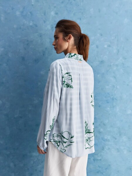 CAMISA ALLIE SOGNO CELESTE