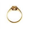 Anillo Solitario labrado-Oro bajo-Piedra Zirconia-AN8051 conpiedra