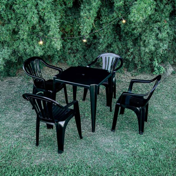 SILLA BELA VISTA CON APOYA BRAZOS MOR NEGRA NEGRO