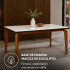 Mesa Comedor ComboHome Petra Premium 160x90 Cm Madera Vidrio Marrón 1