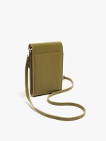 Bolsa Para Móvil Textura Suave Con Solapa caqui