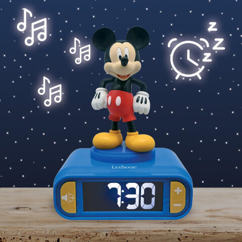 Reloj Despertador Digital 3D Lexibook Mickey
