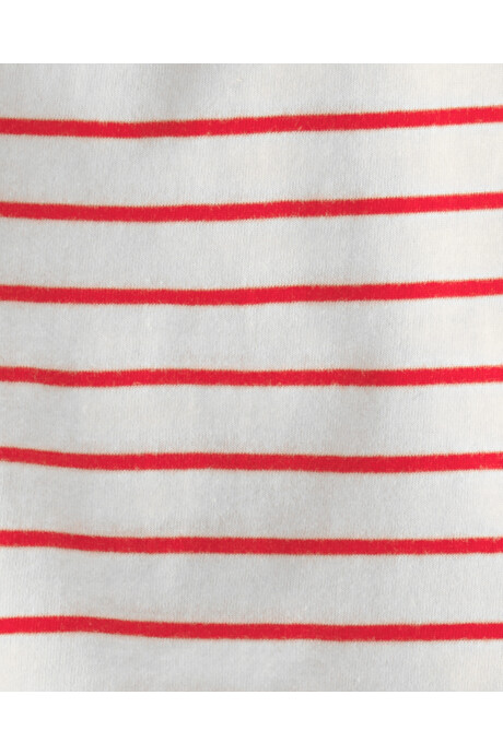 Set tres piezas de algodón, short, remera y body, rojo y blanco, estampa velero Sin color