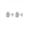 Caravanas Rosa - Plata 925 - CA4246 sinpiedra