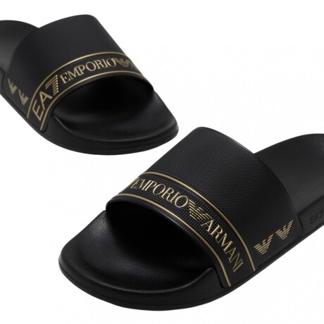 Ojotas EA7 Brand Black/Gold