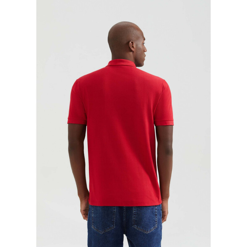 CAMISA POLO MM MASC ROJO OSCURO