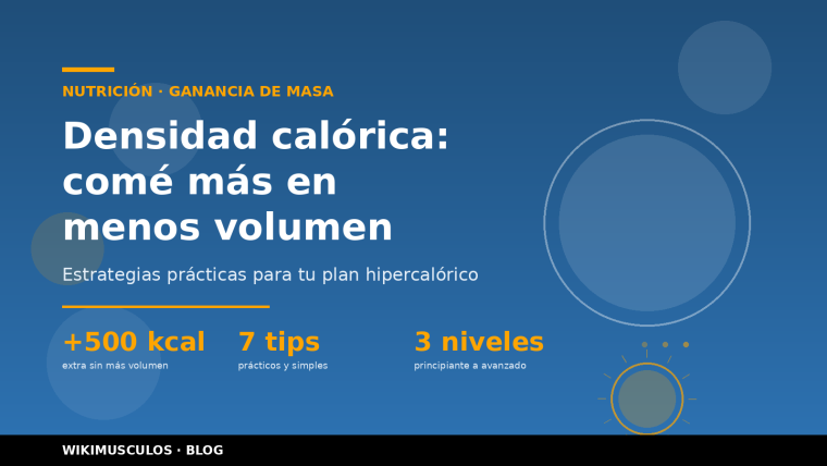 Cómo aumentar la densidad calórica