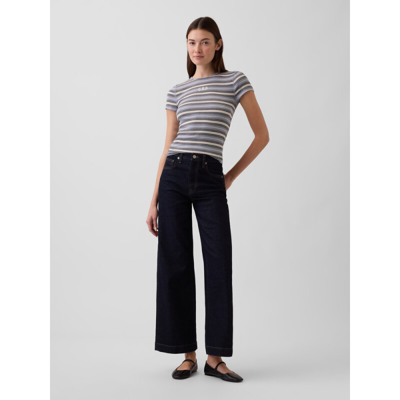FRCH SS MOD 2X2 LOGO TEE BLUE STRIPE