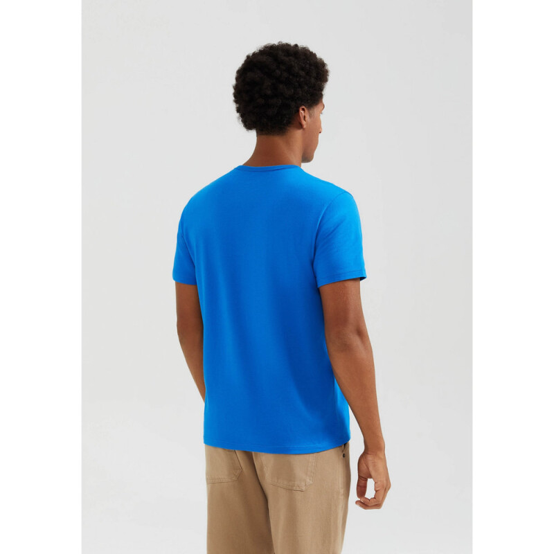 CAMISETA MM MASC AZUL MEDIO