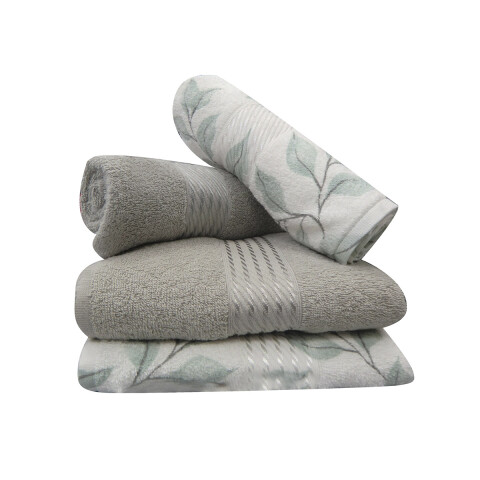 Set X 4 Toallas Prisma Dohler Estampadas 100% Algodón VALESCA