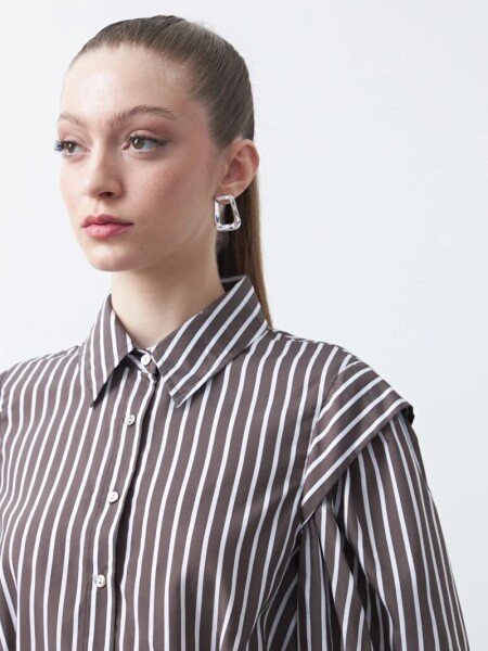 CAMISA D.CASSIN PULIZO CHOCOLATE