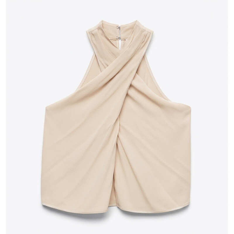 VMKAYA CROSSOVER HALTERNECK TOP BTQ SP Cement