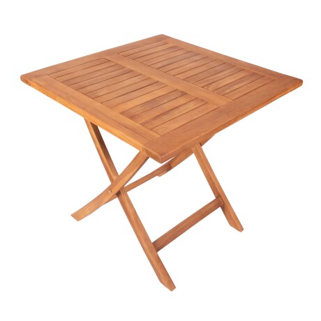 MESA EXTERIOR 80CM TECA NATURAL-BEIGE TAKI
